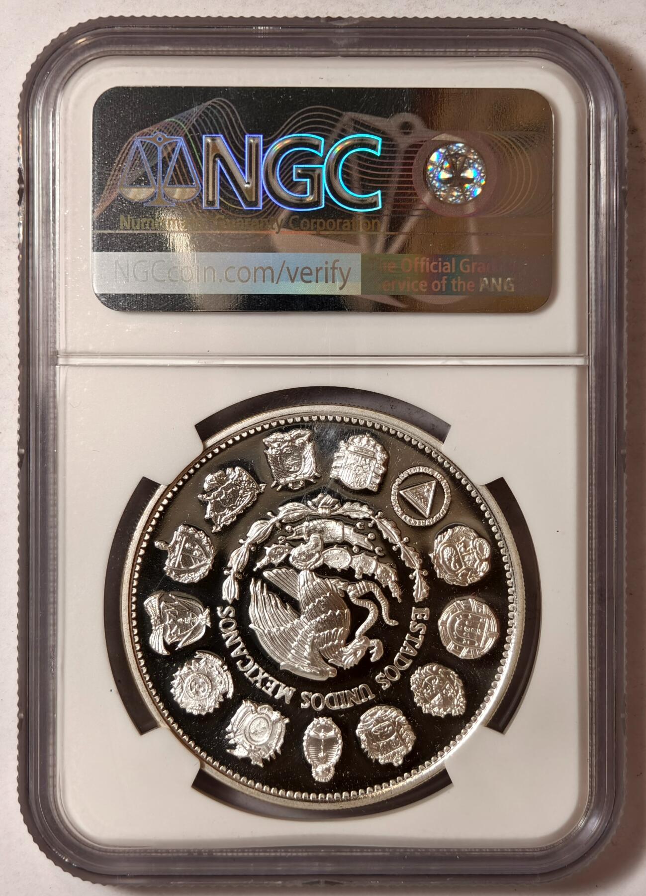 紫瑗钱币——第352期拍卖 墨西哥 1991年 伊比利亚-美洲 地球双柱 100比索 银币 NGC PR69 UC