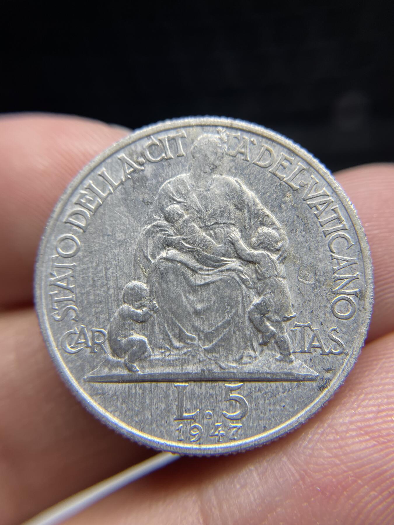 2024年集古藏今外币拍卖第七期-第4场—（总第64拍） 梵蒂冈5里拉