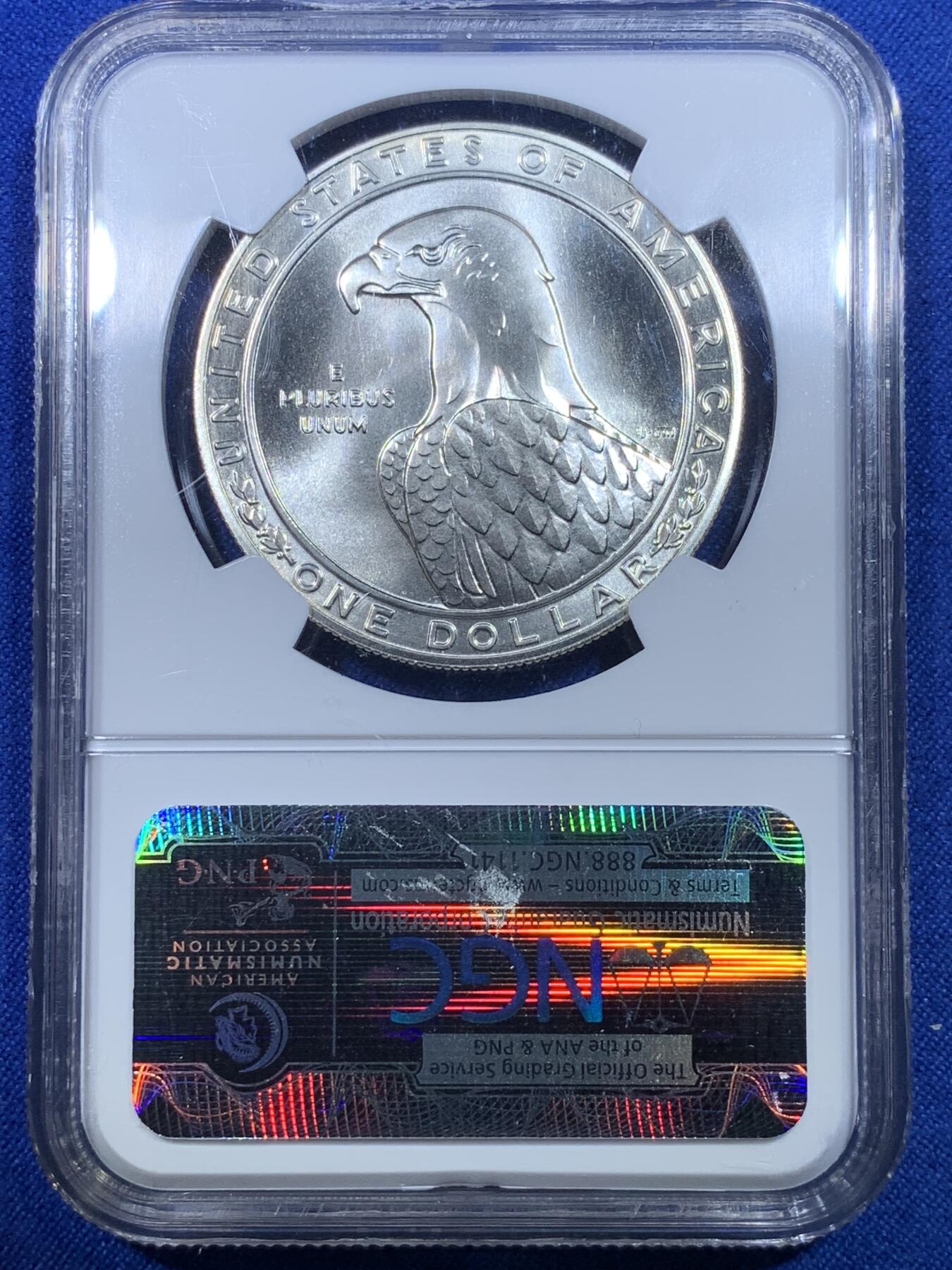 《竞宝斋》第269场- 周日，周一，周二  3场连拍 （全场包邮） NGC MS69 美国1983年P版奥运1美元大银币