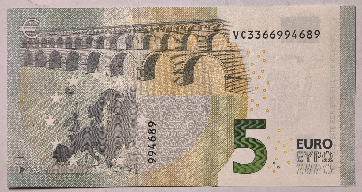 紫瑗钱币——第351期拍卖——纸币场 欧元 西班牙 2013年 加尔桥 5欧元 UNC