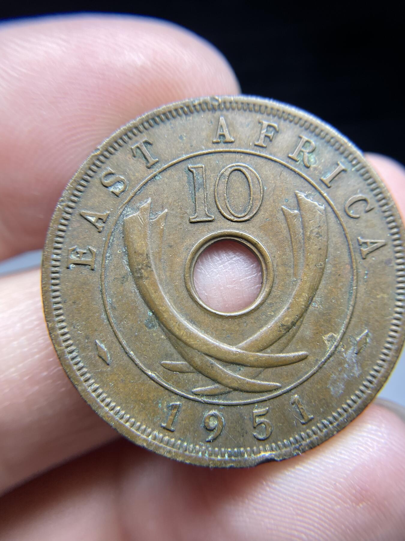 2024年集古藏今外币拍卖第七期-第4场—（总第64拍） 1951年英属东非10分