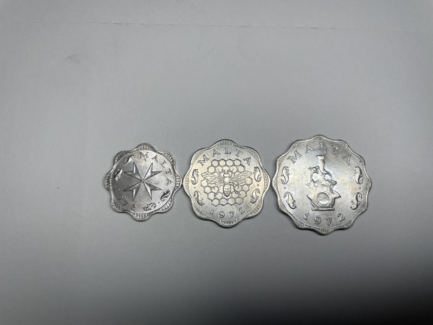 2024年集古藏今外币拍卖第七期-第5场—（总第65拍） 1972年马耳他2、3、5分