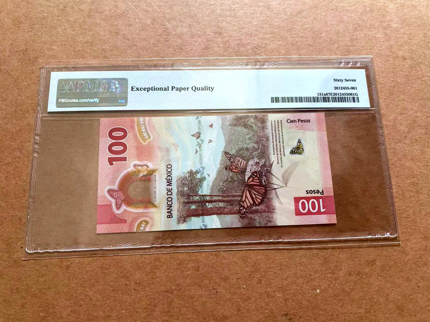 【Blue Auction】✨世界纸币精拍第479期【精】 【获奖钞】墨西哥 2020年100比索 PMG67EPQ 高分