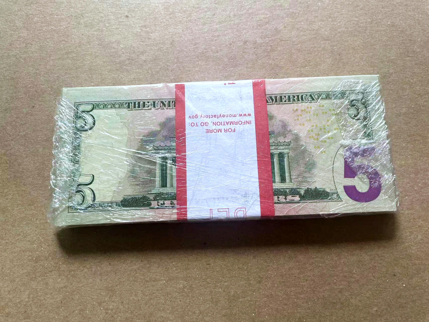 【Blue Auction】✨世界纸币精拍第479期【精】 【原封整刀】美国 2013年5美金 全新UNC