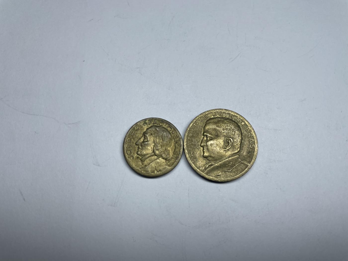 2024年集古藏今外币拍卖第七期-第5场—（总第65拍） 1955年巴西10分和50分