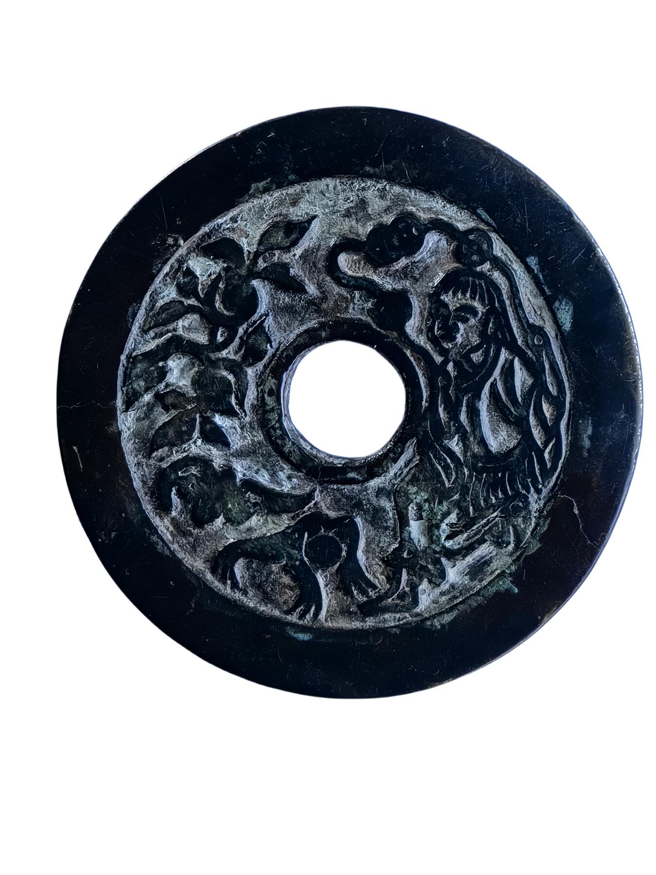 恩福第2024年春季拍卖 金玉满堂 长命富贵 背刘海
45.0*2.9mm，19.6g