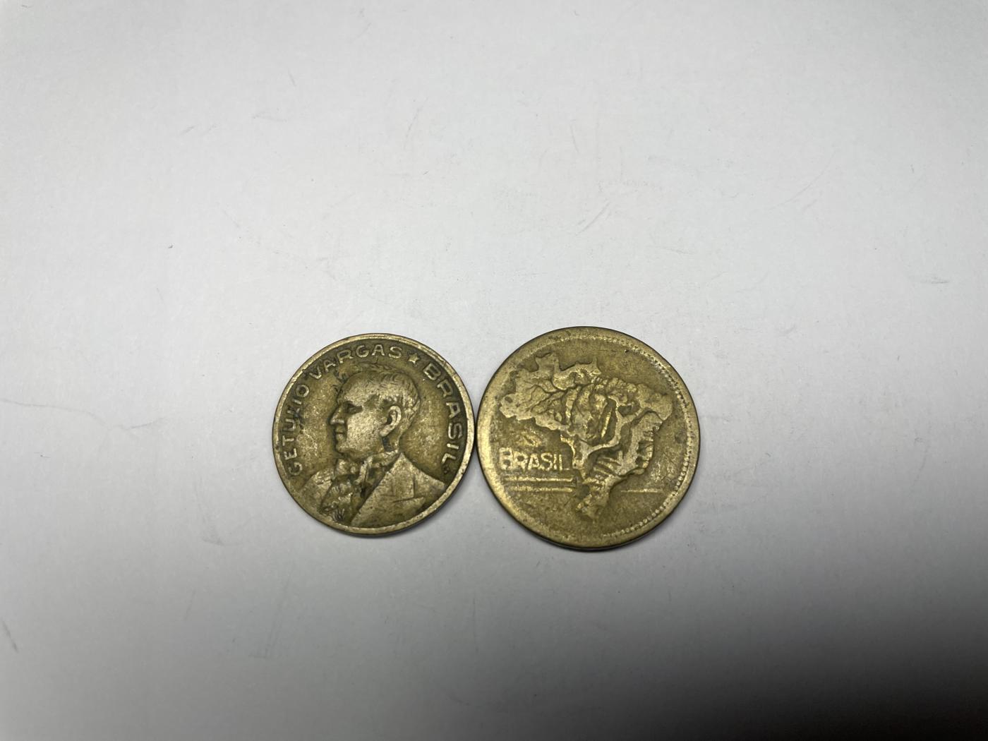 2024年集古藏今外币拍卖第七期-第5场—（总第65拍） 40年代巴西2枚
