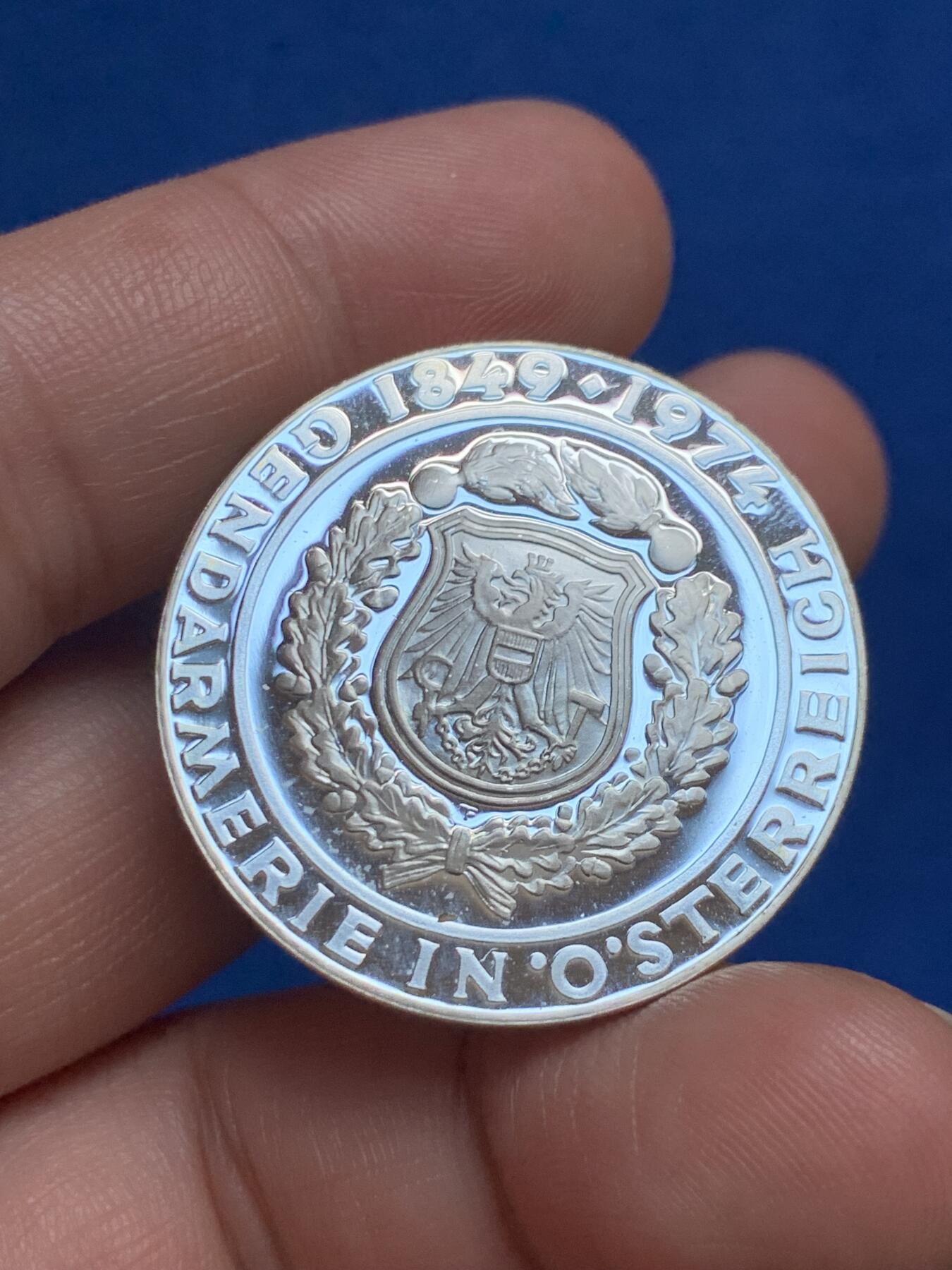 《竞宝斋》第270场- 周日，周一，周二  3场连拍 （全场包邮） 奥地利1974年50先令银币 全新品