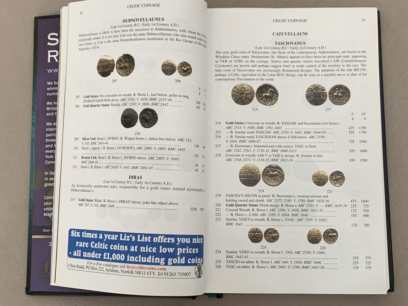 《竞宝斋》第270场- 周日，周一，周二  3场连拍 （全场包邮） SPINK2019英格兰与联合王国硬币目录 （十进制前） 八五品 厚达546页 精装本