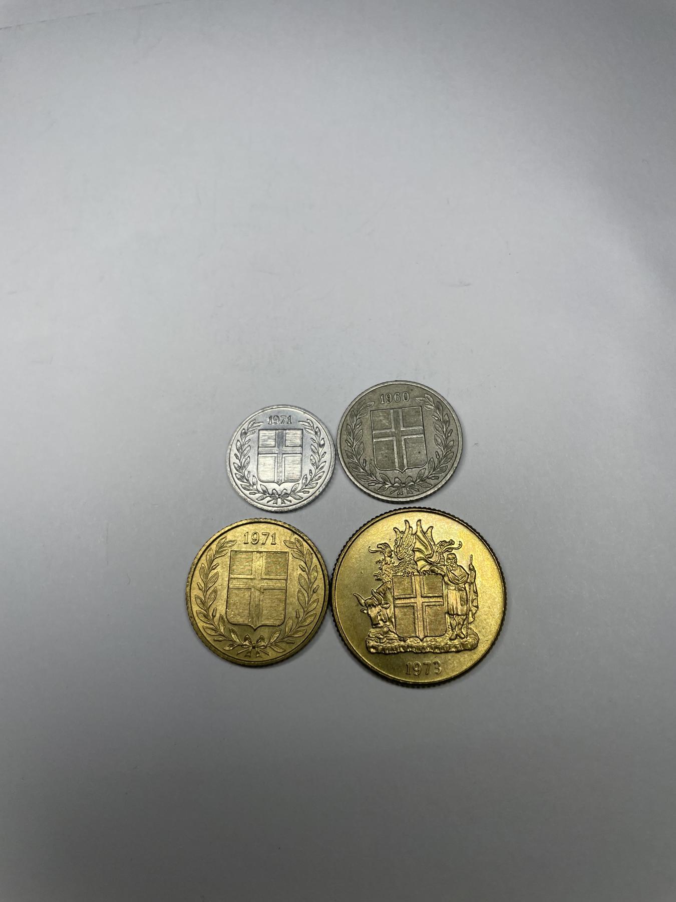 2024年集古藏今外币拍卖第七期-第5场—（总第65拍） 冰岛各面值4枚