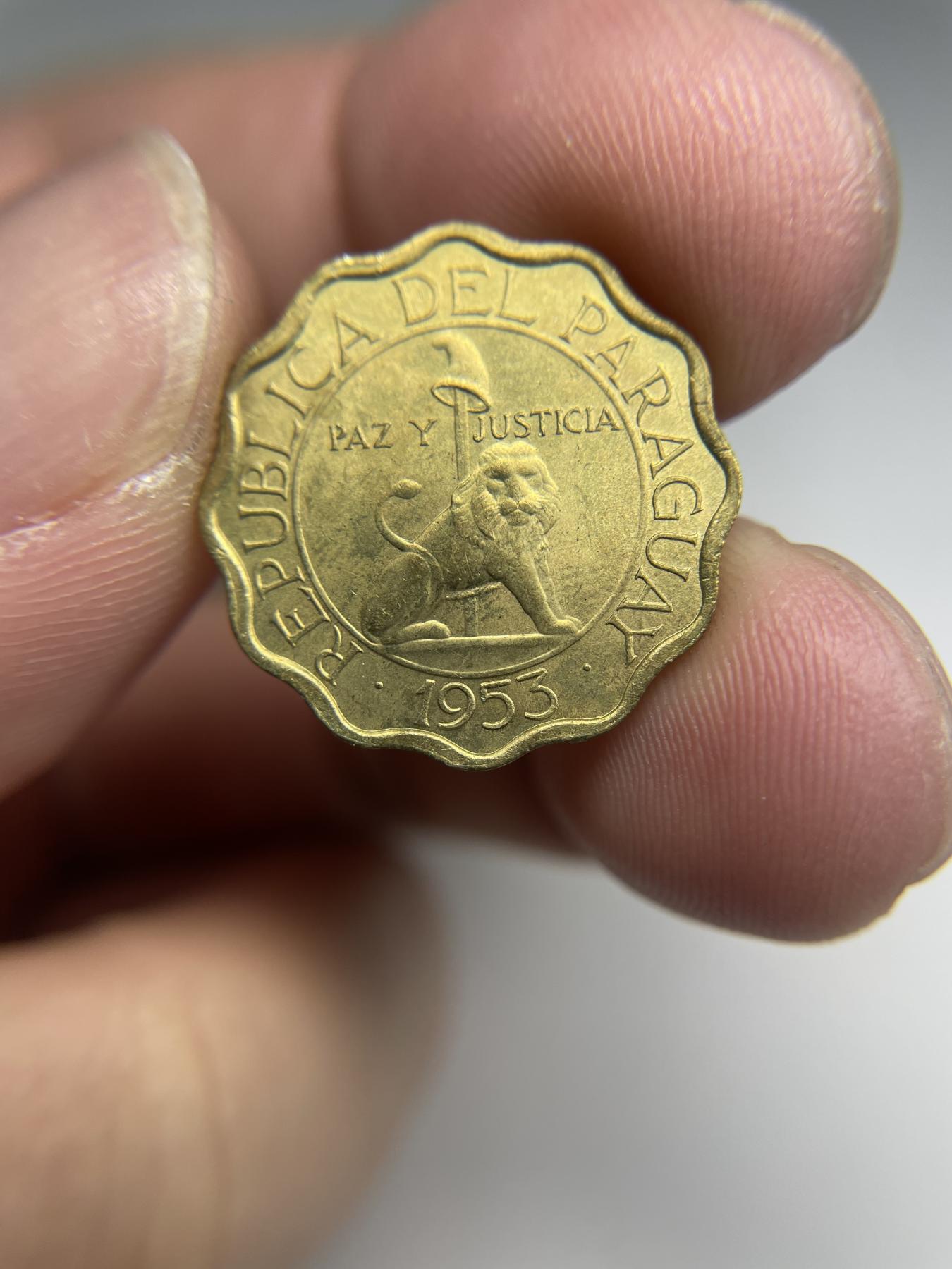 2024年集古藏今外币拍卖第七期-第5场—（总第65拍） 1953年巴拉圭15分