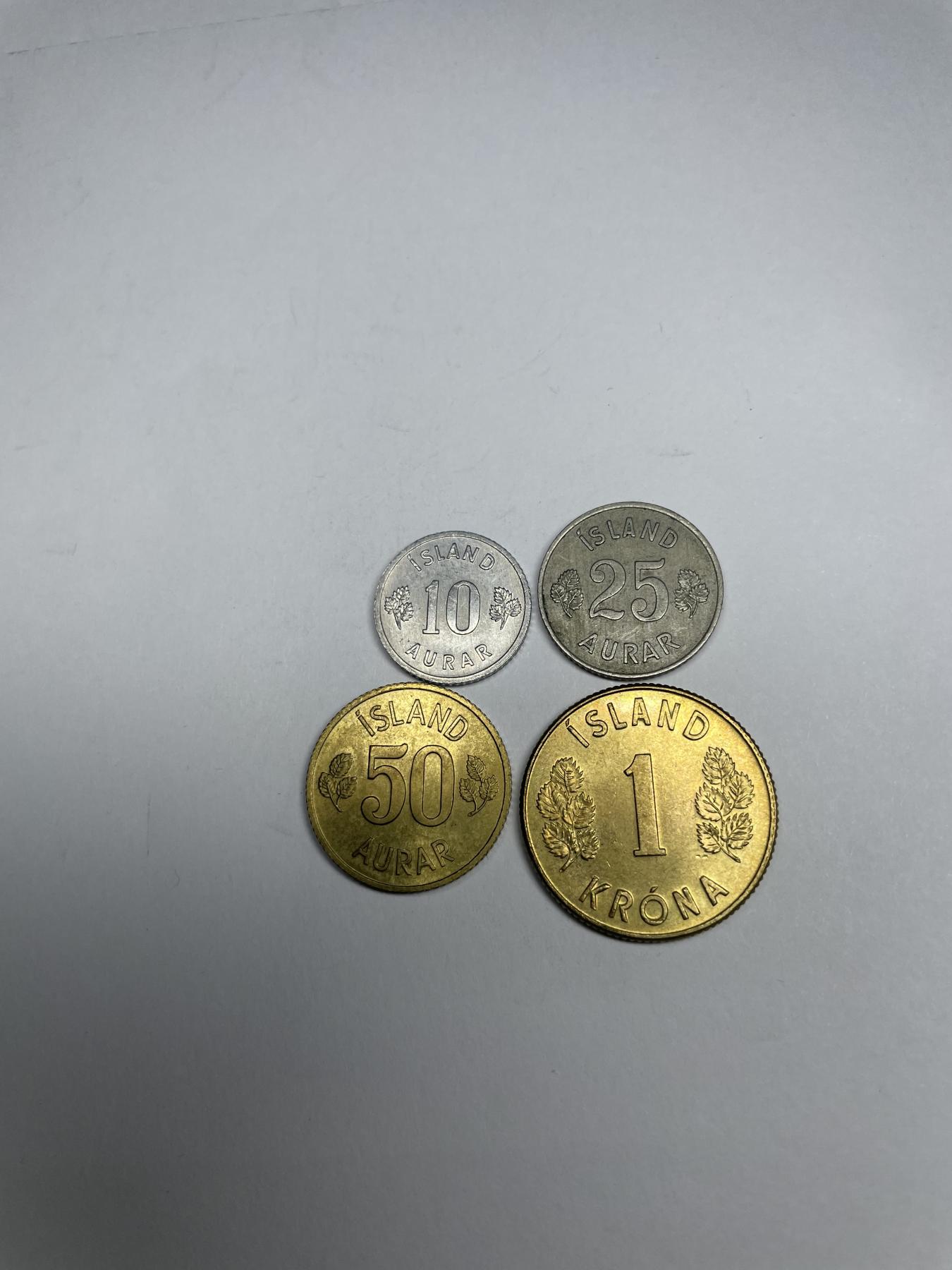 2024年集古藏今外币拍卖第七期-第5场—（总第65拍） 冰岛各面值4枚