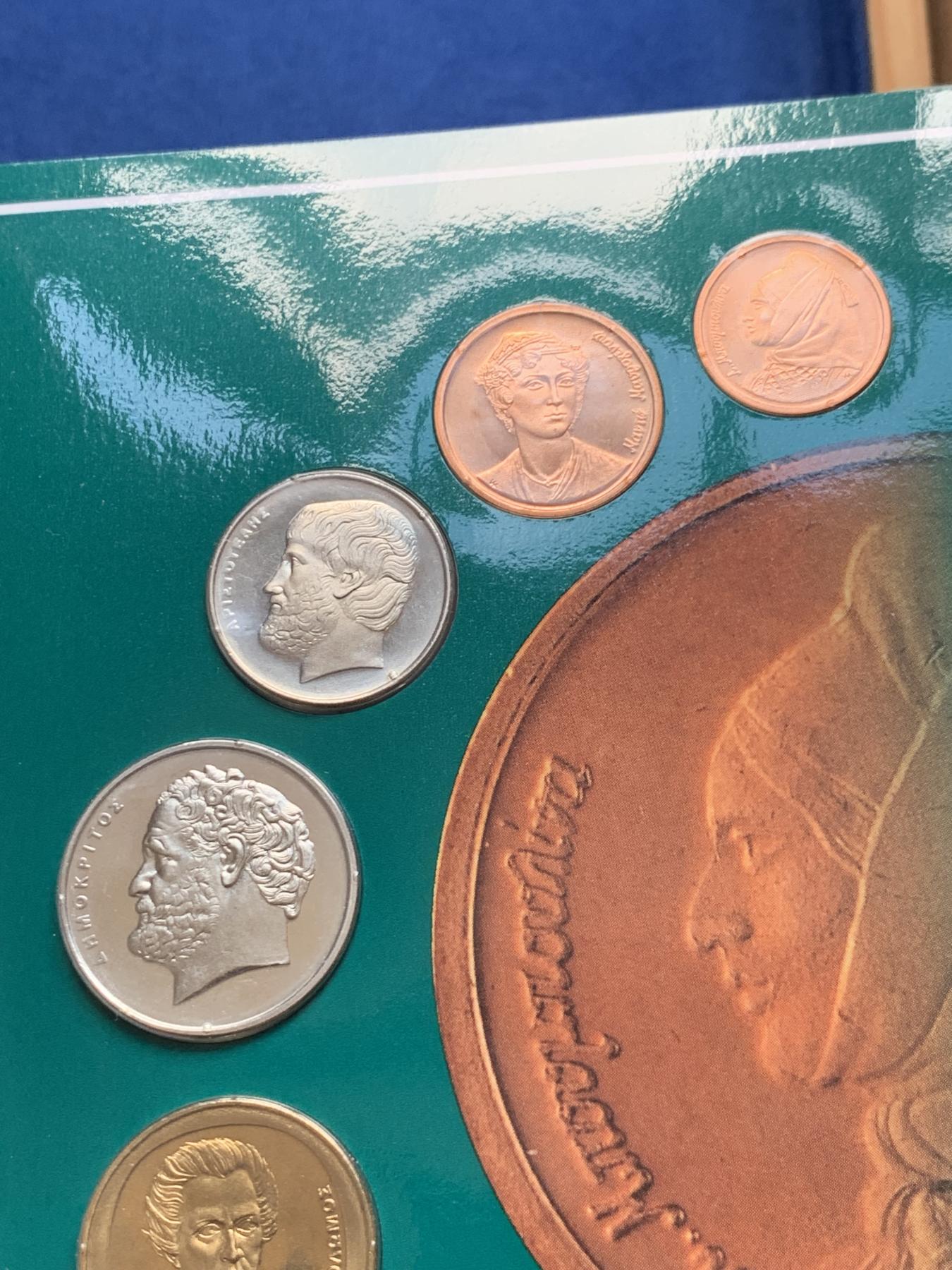 《竞宝斋》第270场- 周日，周一，周二  3场连拍 （全场包邮） 希腊2000年历史人物关门BU级官方套币