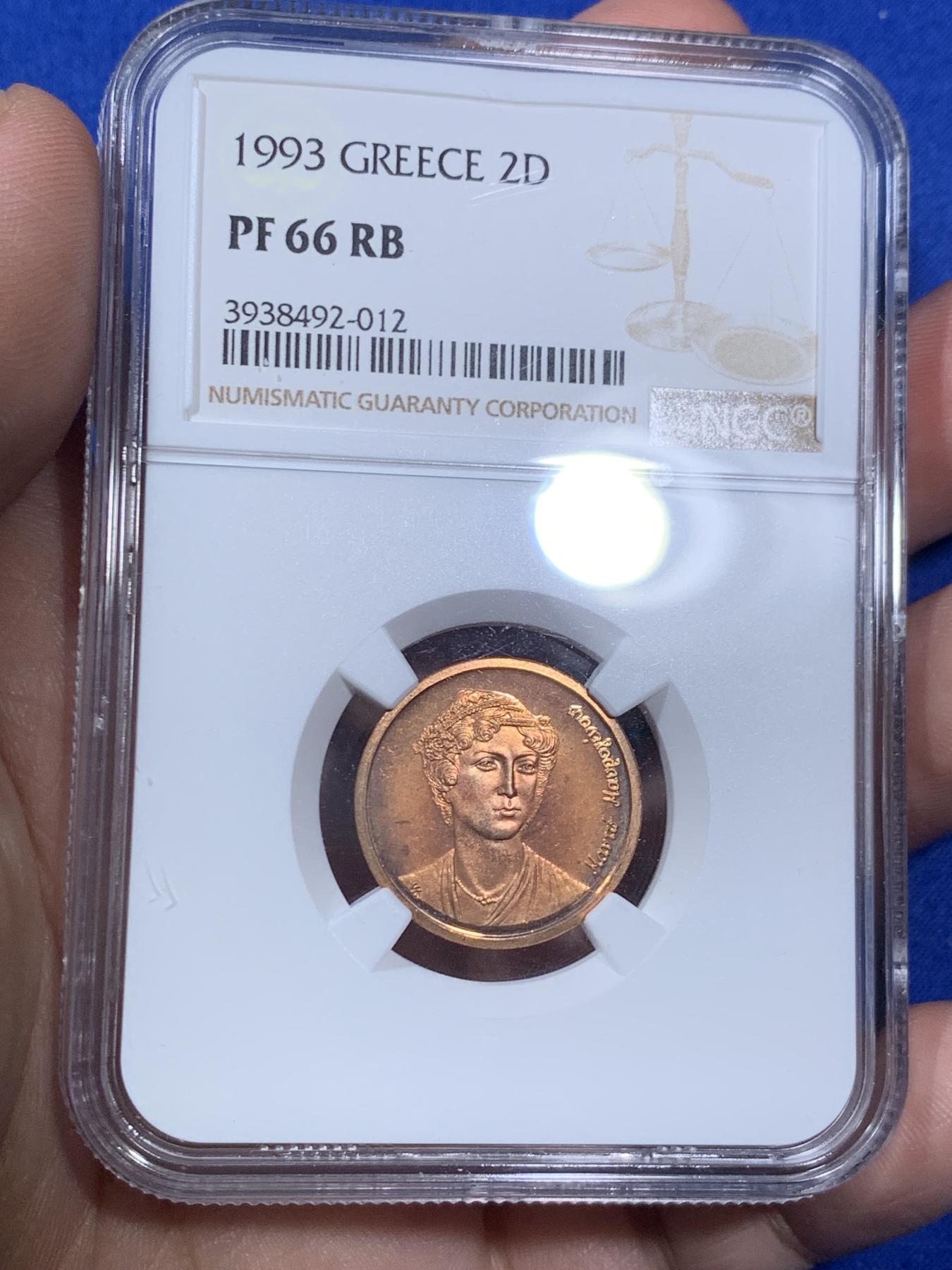 《竞宝斋》第270场- 周日，周一，周二  3场连拍 （全场包邮） 7枚一组 NGC 希腊1993年历史人物精制套币，此套是唯一精制年份，较少见，且装祯册多为养化较重，此套精选送评，高分不易。