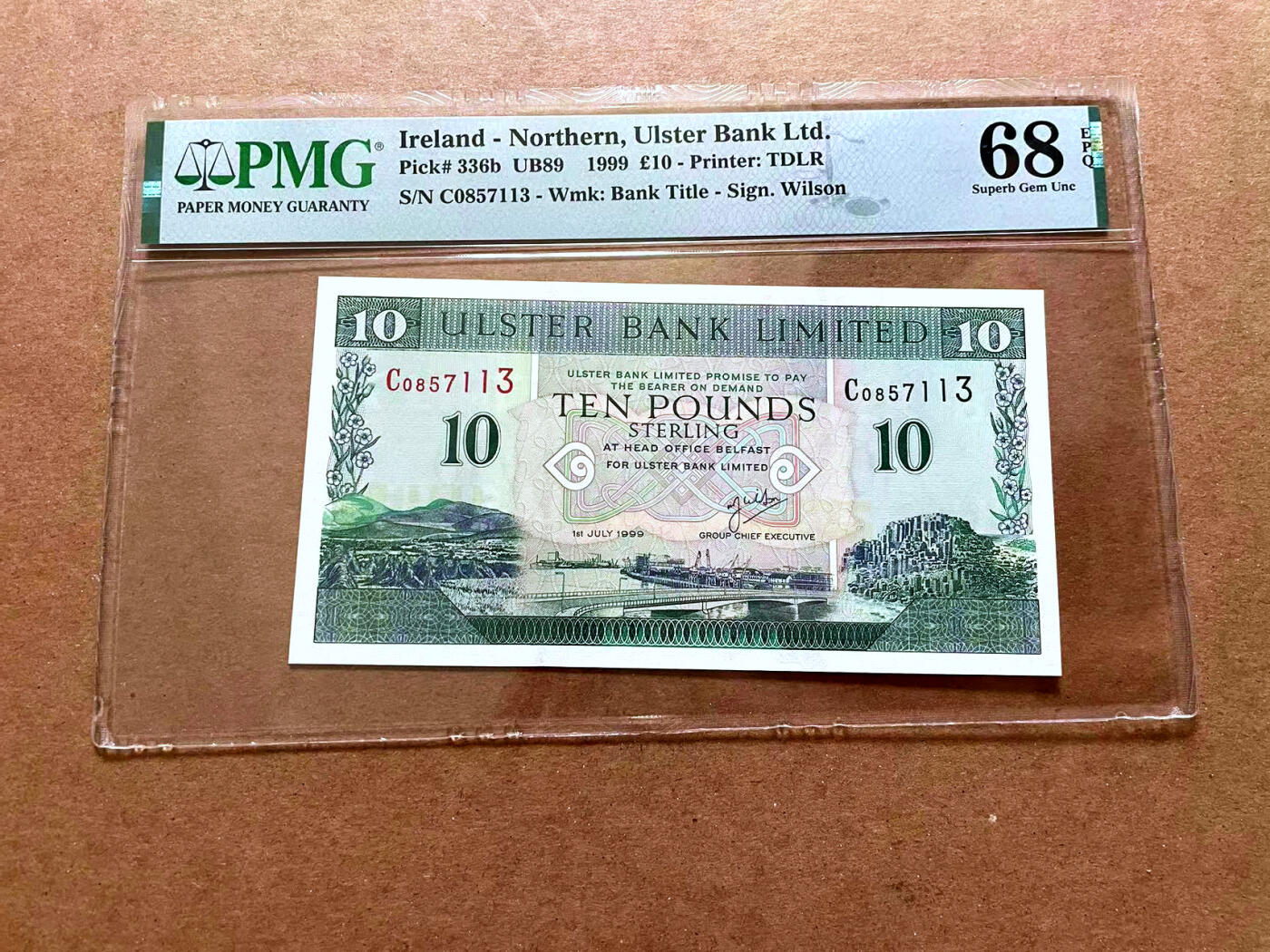 【Blue Auction】✨世界纸币精拍第479期【精】 北爱尔兰 1999年10镑 PMG68EPQ 超高分