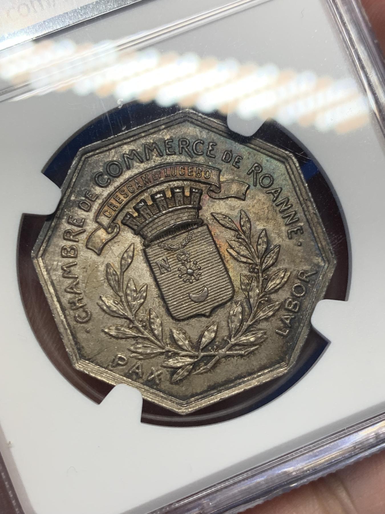 《竞宝斋》第271场-八角与章专场 周日，周一，周二  3场连拍 （全场包邮） NGC-MS63 法国墨丘利八角银章，狂奔的墨丘利象征了商业源源不断的的利润。好品相，好彩头，招财进宝。