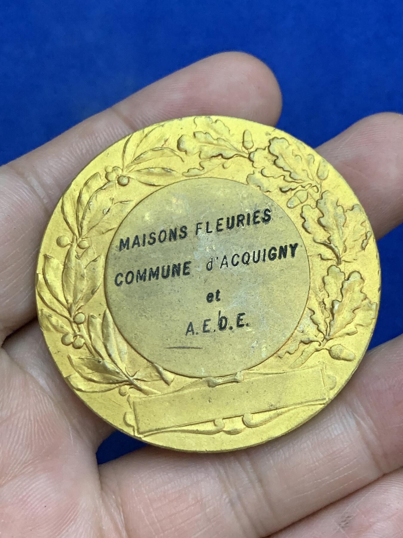 《竞宝斋》第271场-八角与章专场 周日，周一，周二  3场连拍 （全场包邮） 法国 花神铜章 少见品种 59.4克 50mm 