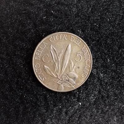 巴斯克收藏第268期 散币专场 5月28/29/30号三场连拍 全场包邮 - 梵蒂冈 庇护十一世 1930年 5分