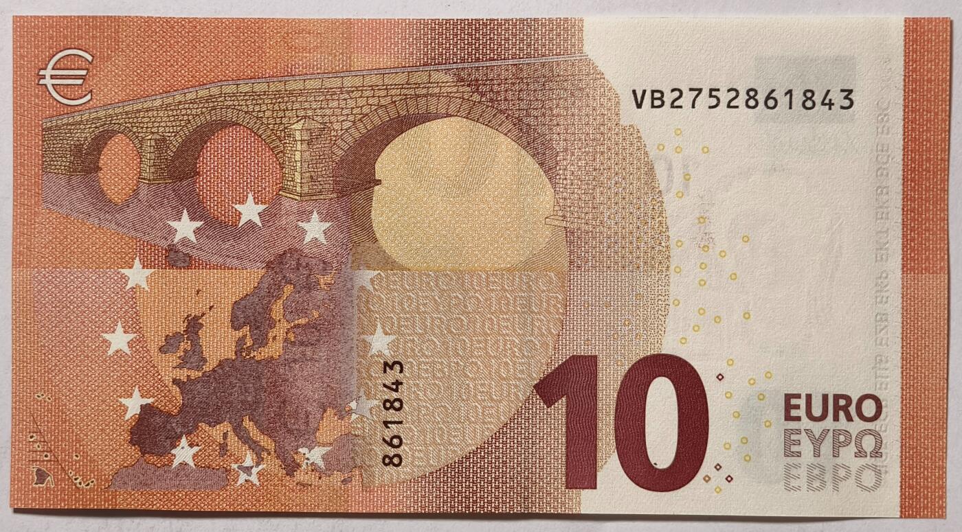 紫瑗钱币——第385期——纸币场 欧元 西班牙 2014年 圣天使桥 10欧元 UNC
