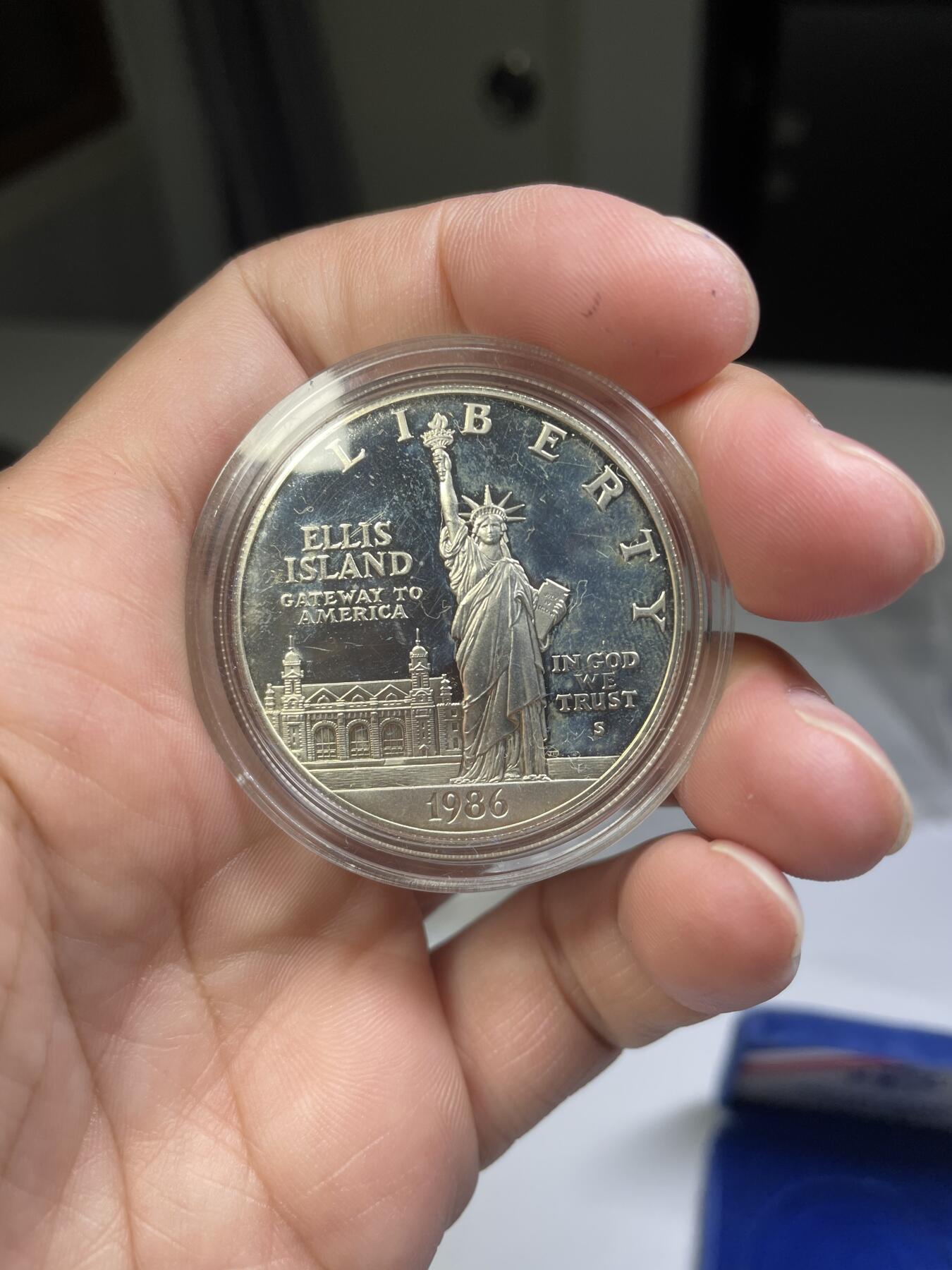 2024年集古藏今外币拍卖第七期-第7场—（总第67拍）为庆祝粉丝即将破百，精选小部分拍品 美国 1986年 奥运会 1美元 银币 26.73克 0.925银