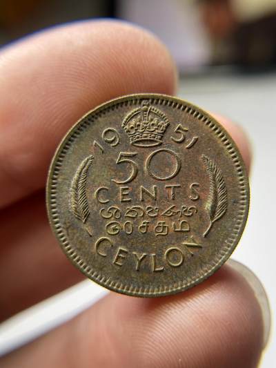 2024年集古藏今外币拍卖第七期-第6场—（总第66拍） - 1951年英属锡兰50分
