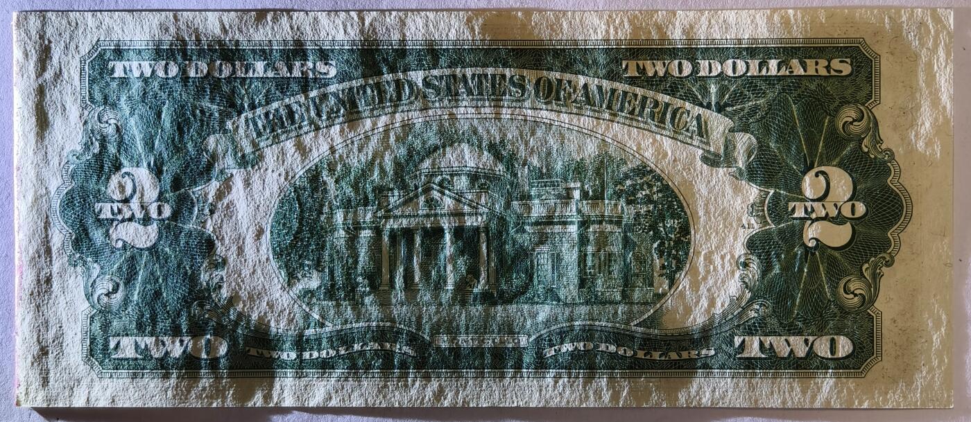 紫瑗钱币——第353期拍卖——纸币场 美国 1953年 C序列 托马斯·杰斐逊 2美元 红印 政府券 UNC-