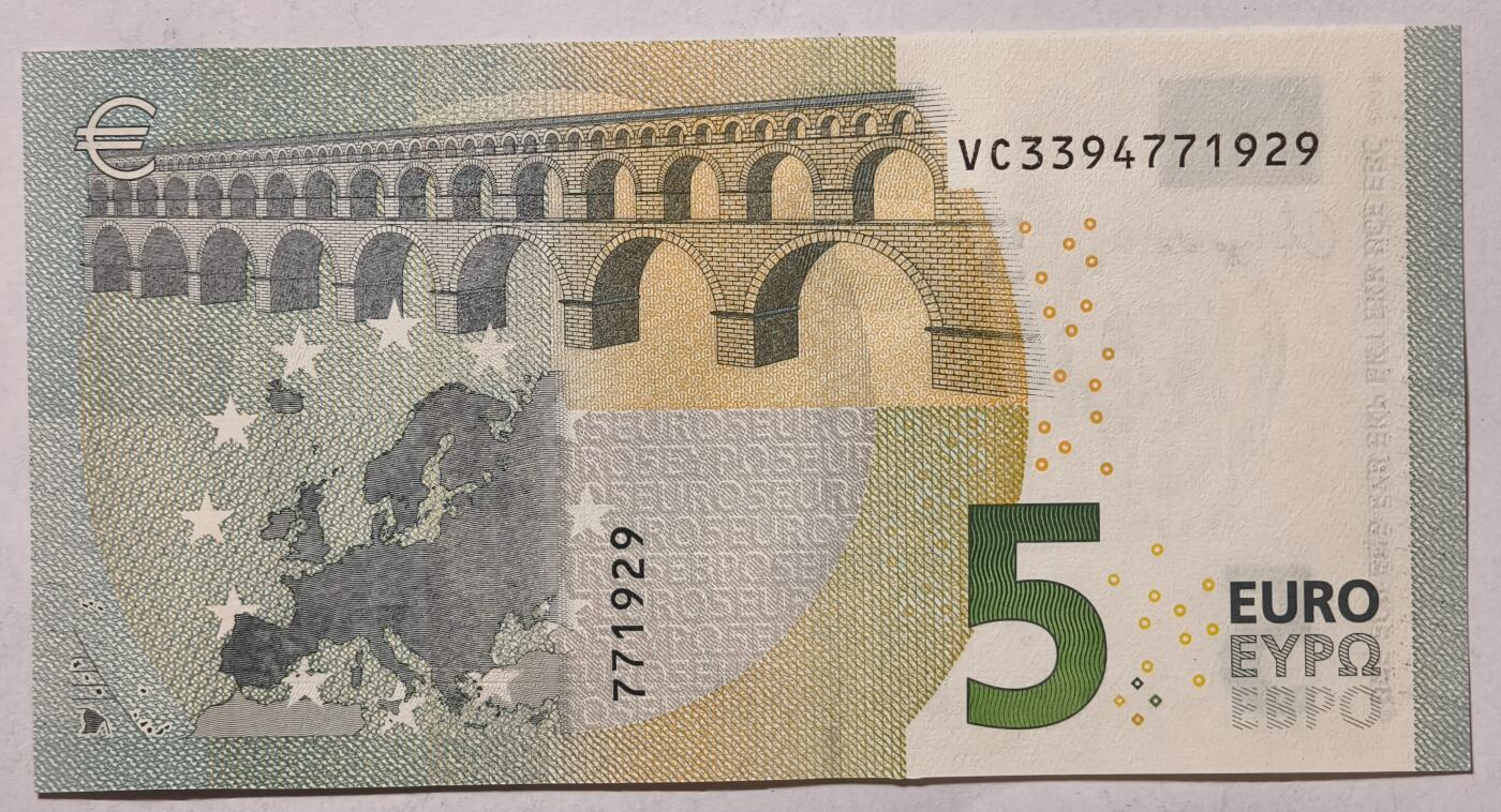 紫瑗钱币——第353期拍卖——纸币场 欧元 西班牙 2013年 加尔桥 5欧元 UNC