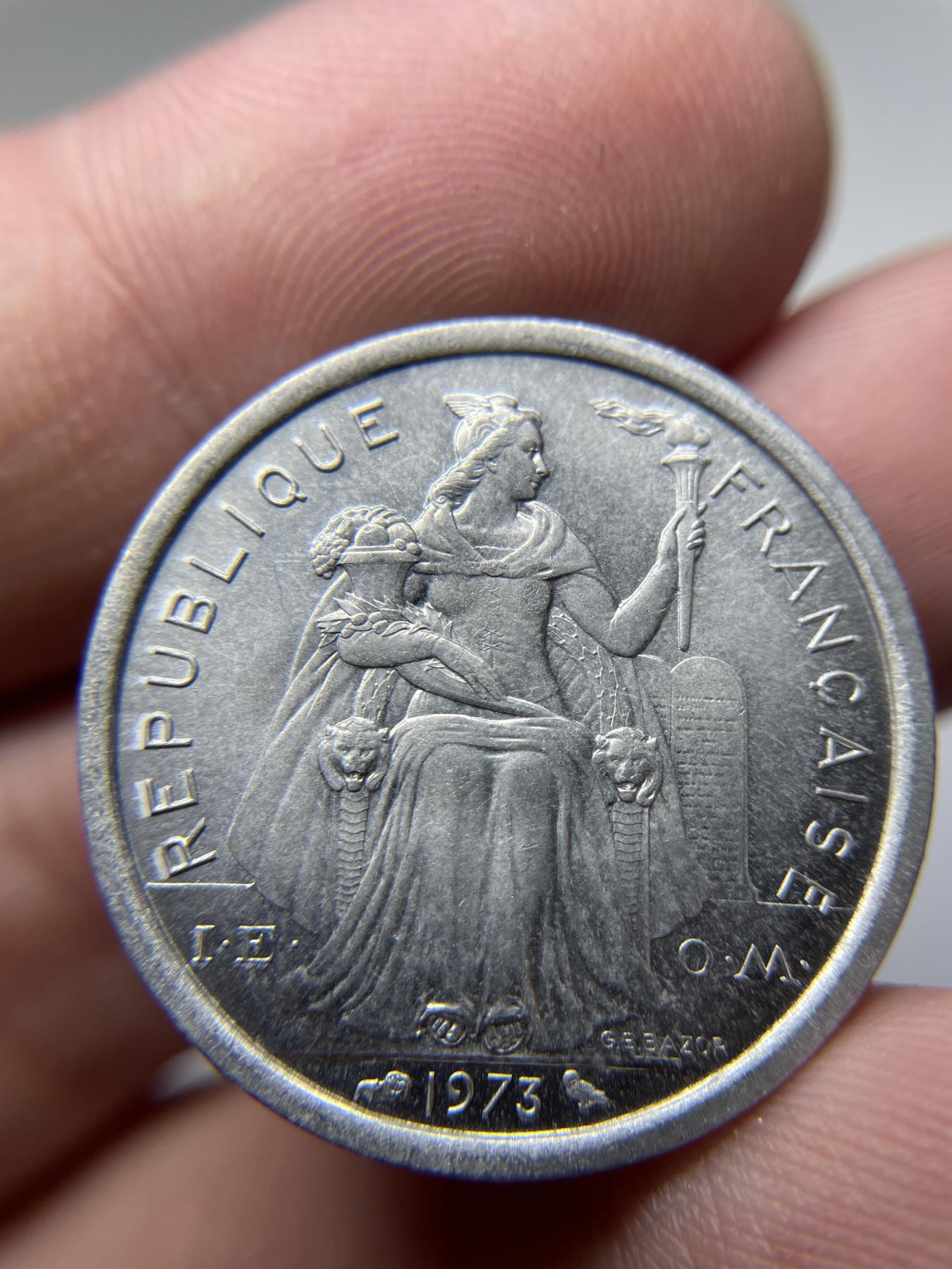 2024年集古藏今外币拍卖第七期-第6场—（总第66拍） 1973年新喀里多尼亚2枚