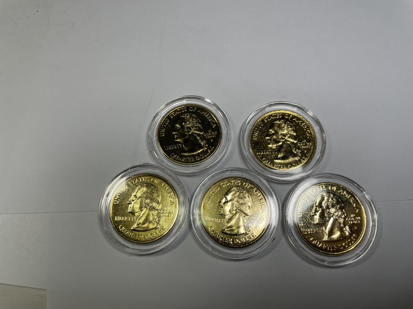 2024年集古藏今外币拍卖第七期-第7场—（总第67拍）为庆祝粉丝即将破百，精选小部分拍品 2001年镀金美分一盒