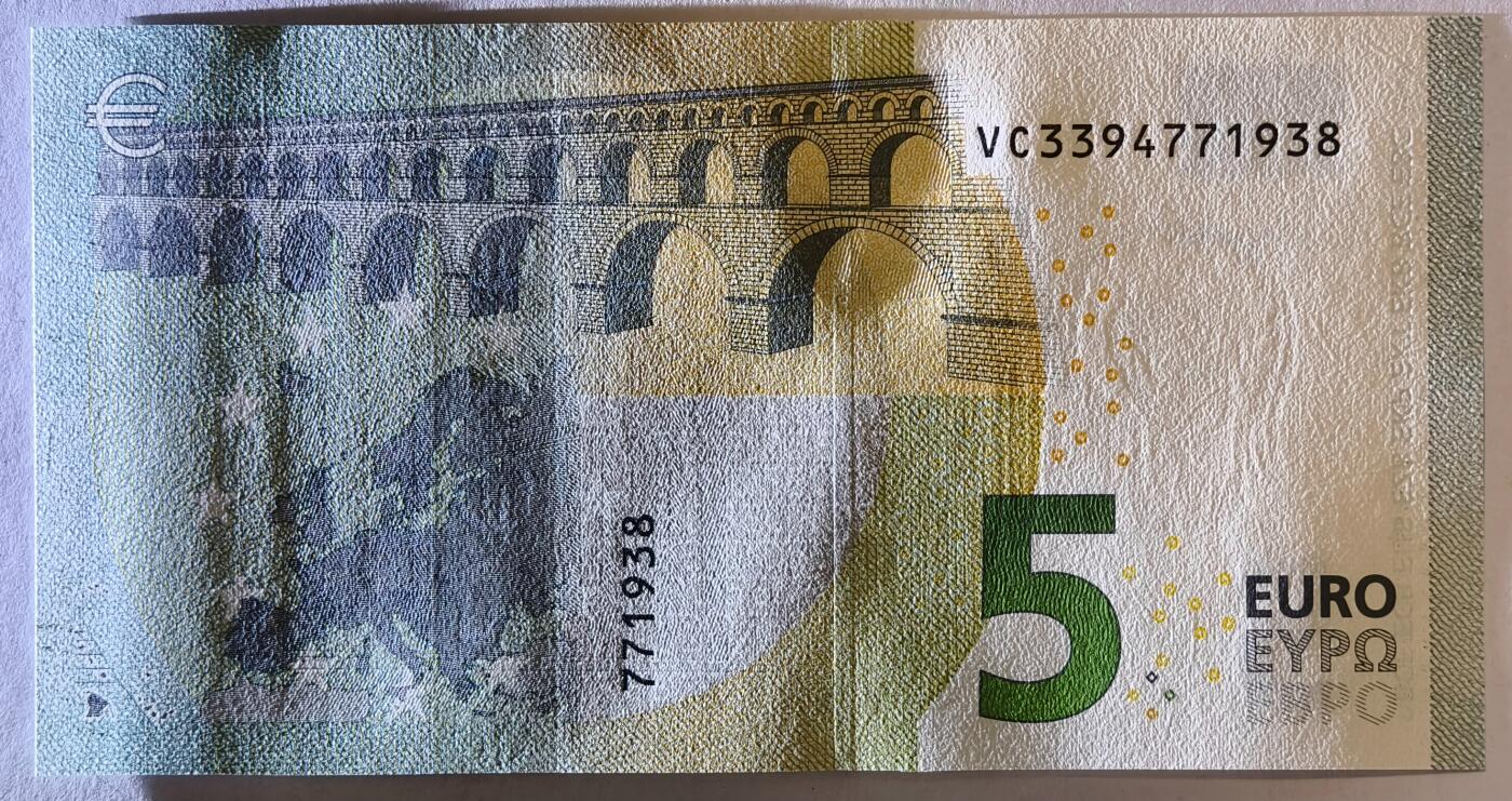 紫瑗钱币——第353期拍卖——纸币场 欧元 西班牙 2013年 加尔桥 5欧元 UNC