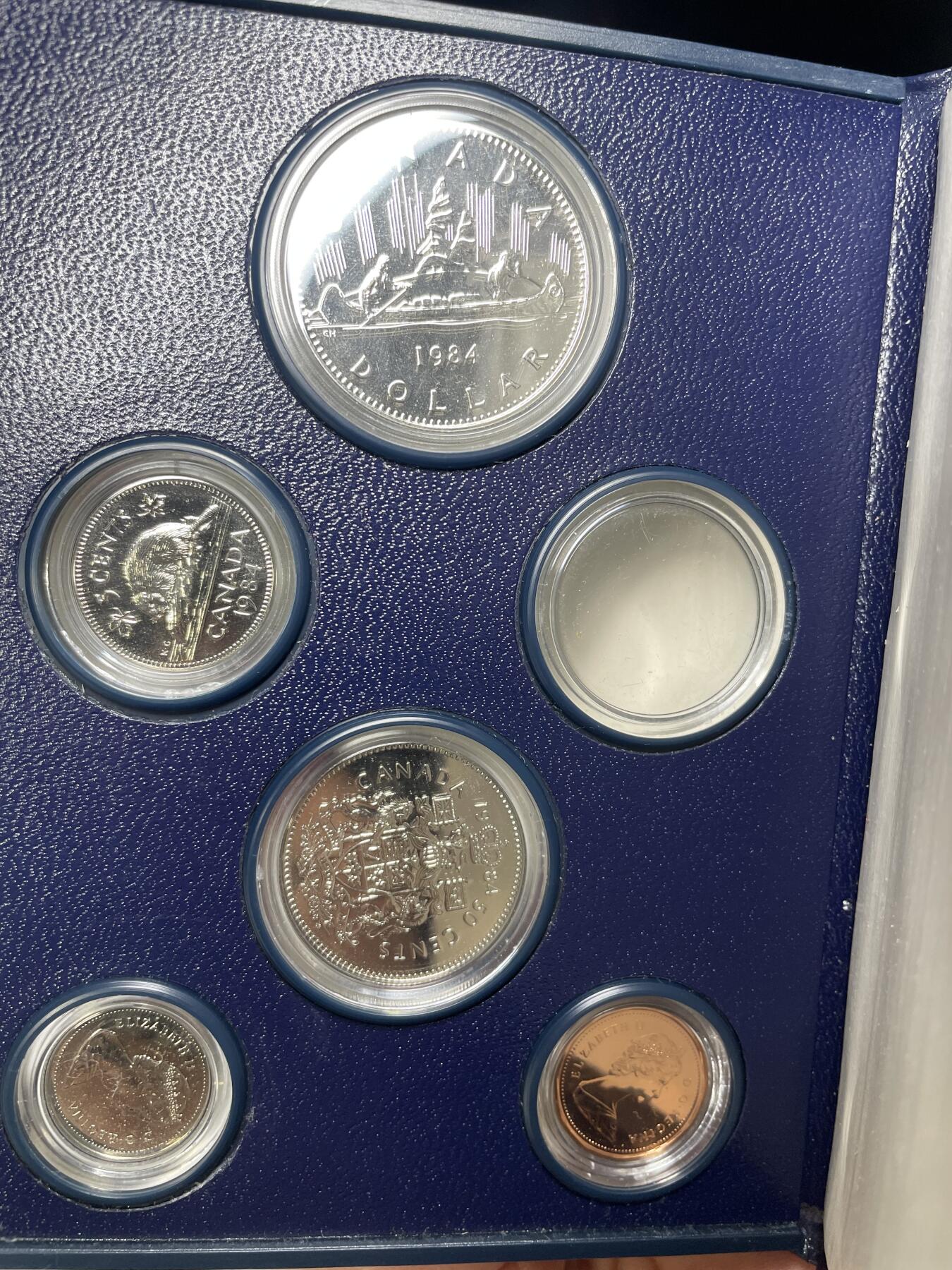 2024年集古藏今外币拍卖第七期-第7场—（总第67拍）为庆祝粉丝即将破百，精选小部分拍品 1984年加拿大套币一盒