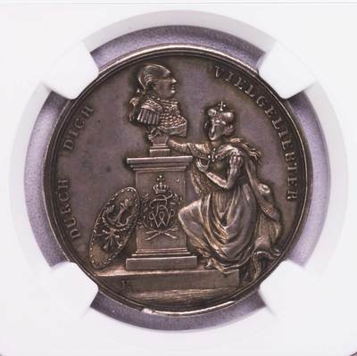 NGC-MS62 1790普鲁士赖兴巴赫公约银章冠军老包浆 - NGC-MS62 1790普鲁士赖兴巴赫公约银章冠军老包浆