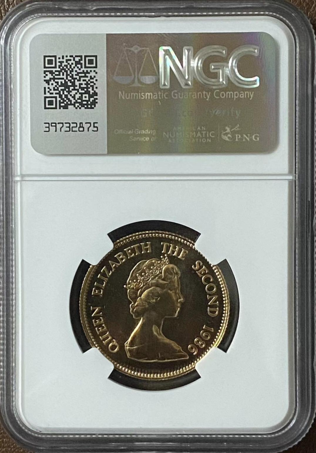 紫瑗钱币——第350期拍卖 香港 1986年 生肖虎金币 NGC MS69 15.97克 0.917金