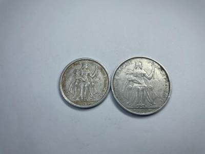 2024年集古藏今外币拍卖第七期-第6场—（总第66拍） - 40-50法属新喀里多尼亚2枚