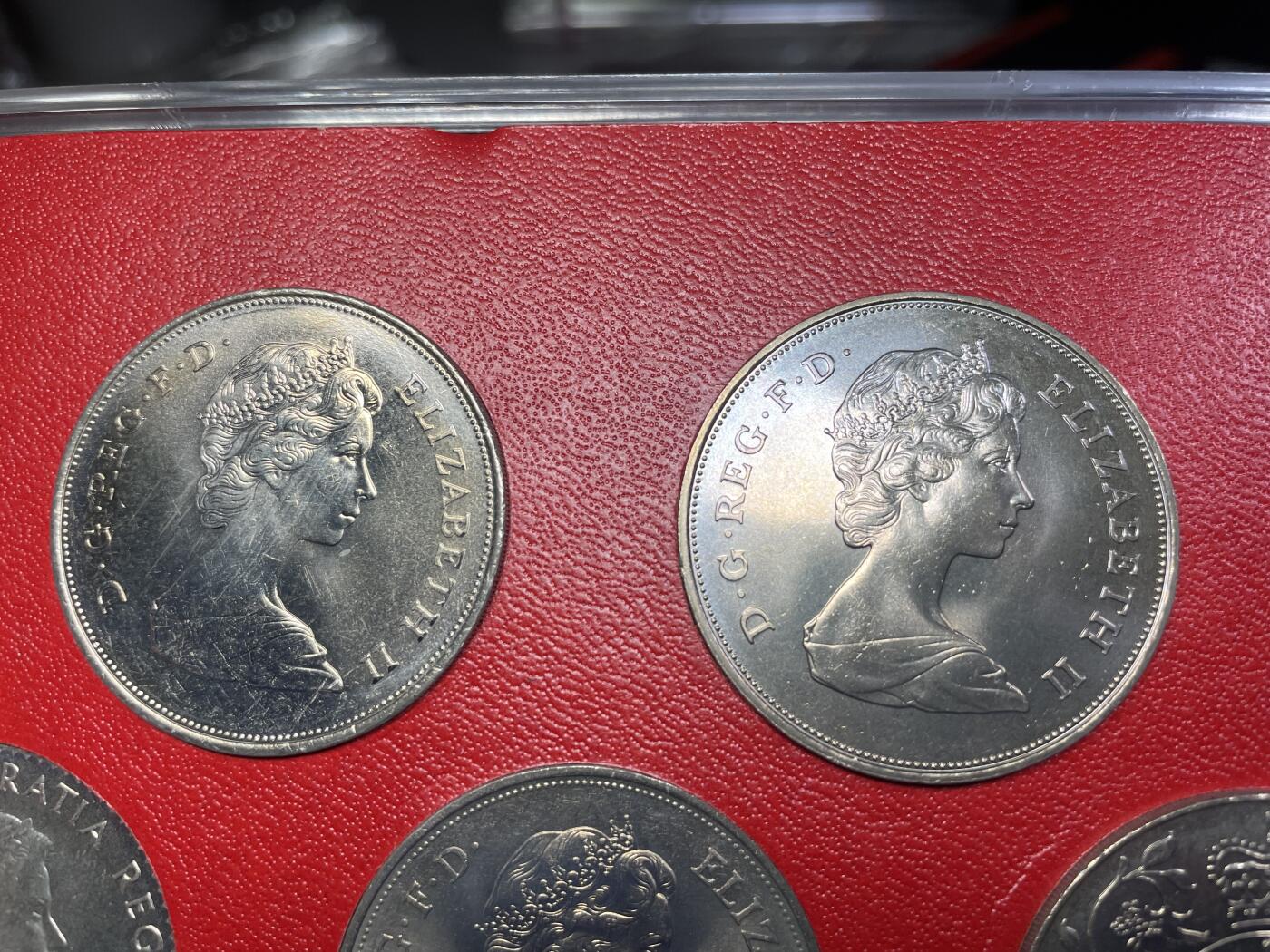 2024年集古藏今外币拍卖第七期-第7场—（总第67拍）为庆祝粉丝即将破百，精选小部分拍品 英国克朗型纪念币一盒5枚