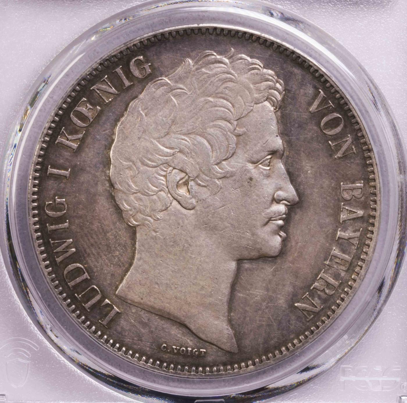 PCGS-AUD 1840巴伐利亚路德维西一世2泰勒大银币