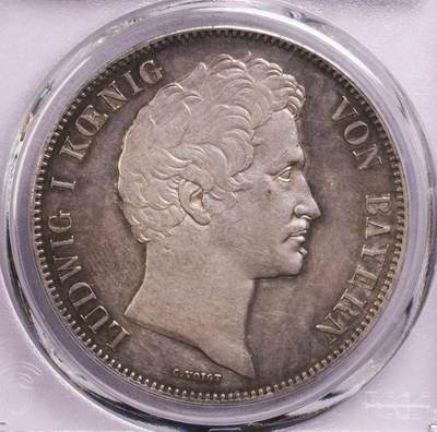 PCGS-AUD 1840巴伐利亚路德维西一世2泰勒大银币 - PCGS-AUD 1840巴伐利亚路德维西一世2泰勒大银币
