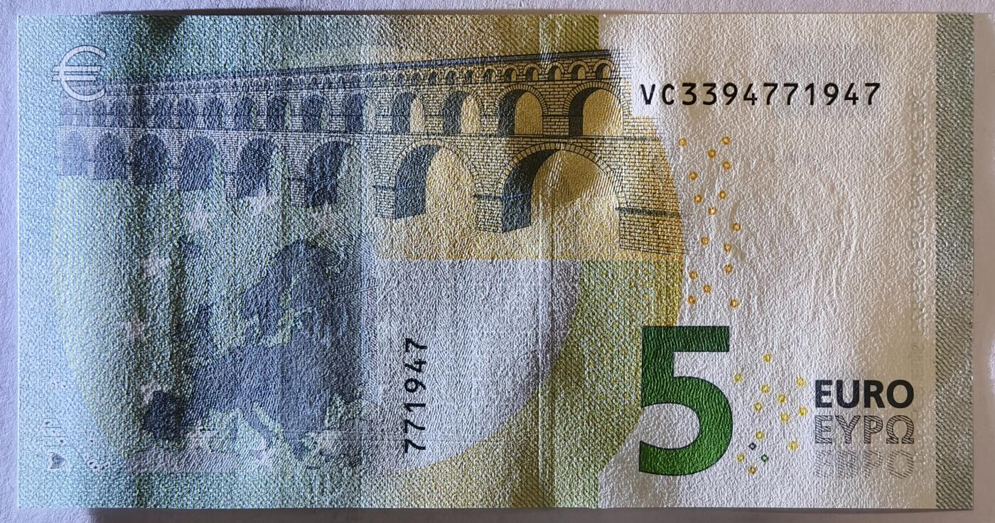 紫瑗钱币——第353期拍卖——纸币场 欧元 西班牙 2013年 加尔桥 5欧元 UNC