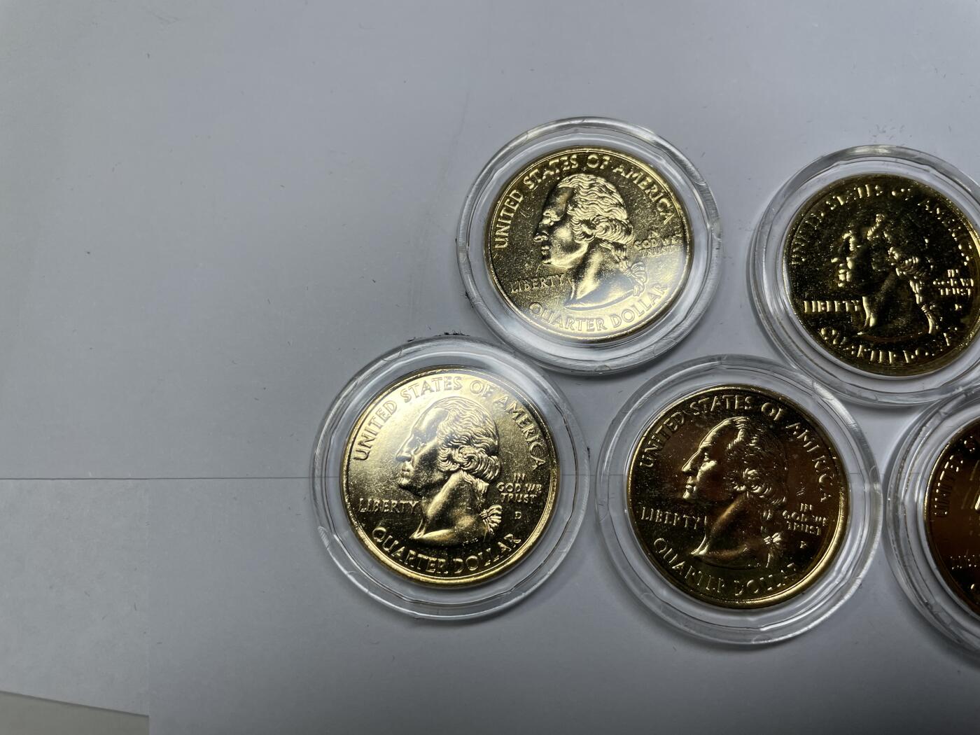 2024年集古藏今外币拍卖第七期-第7场—（总第67拍）为庆祝粉丝即将破百，精选小部分拍品 2001年镀金美分一盒