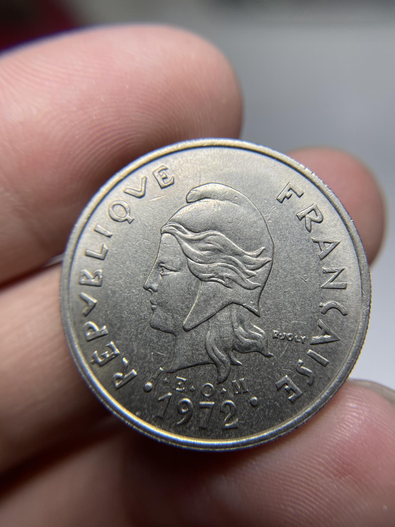 2024年集古藏今外币拍卖第七期-第6场—（总第66拍） 1972年法属新喀里多尼亚20法郎