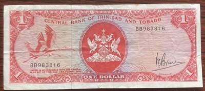 2024年兔爷钱庄第十期非全新纸币拍卖 - 特立尼达和多巴哥1964年版1元纸币