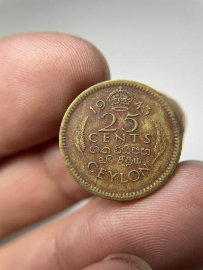 2024年集古藏今外币拍卖第七期-第6场—（总第66拍） - 1943年英属锡兰25分