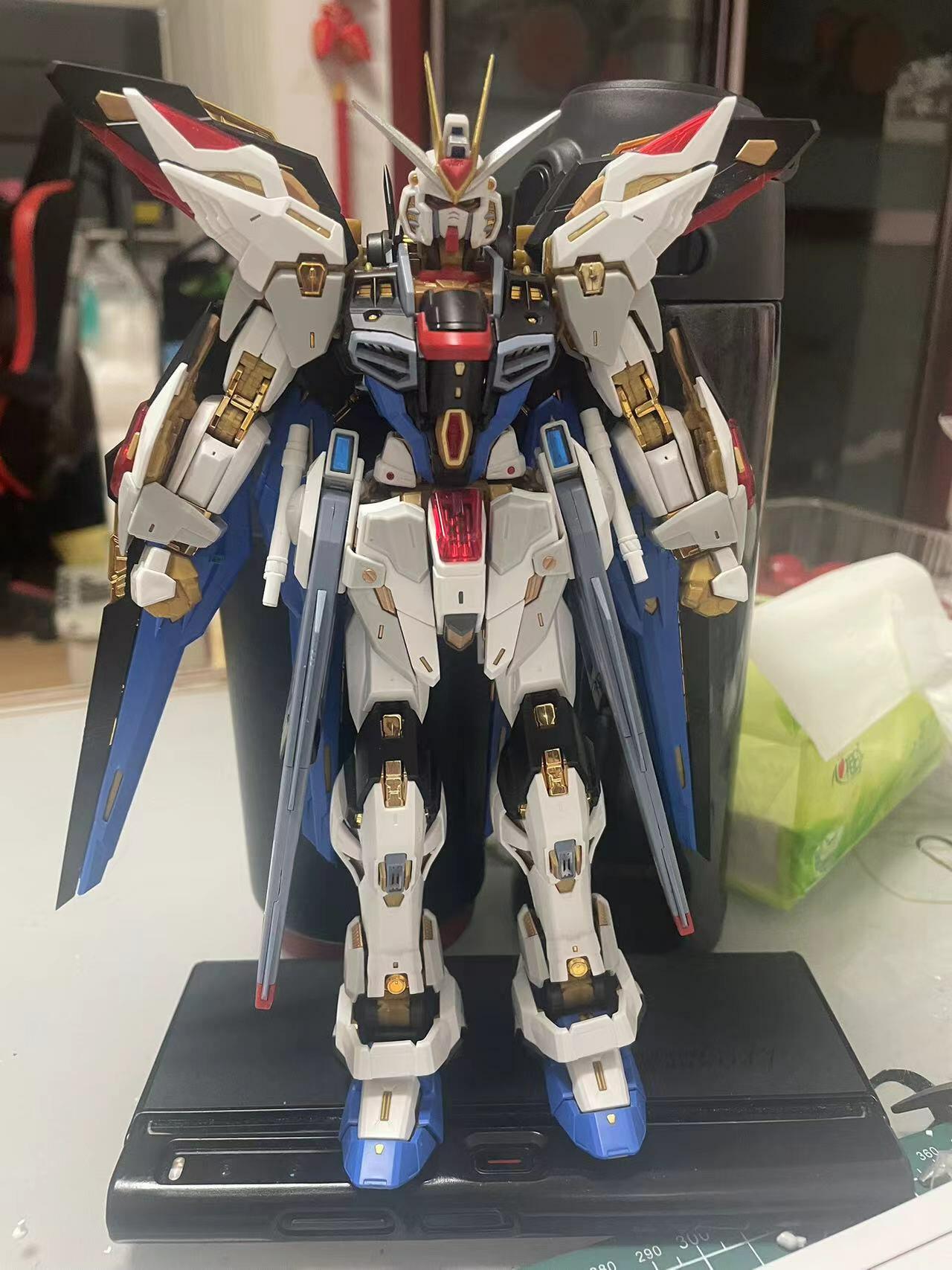 高达手办模型 MG强袭自由国产鍂鑫模型+金色传说+mgex+强自+1/100+拼装模型+带蚀刻片+全金属天线
