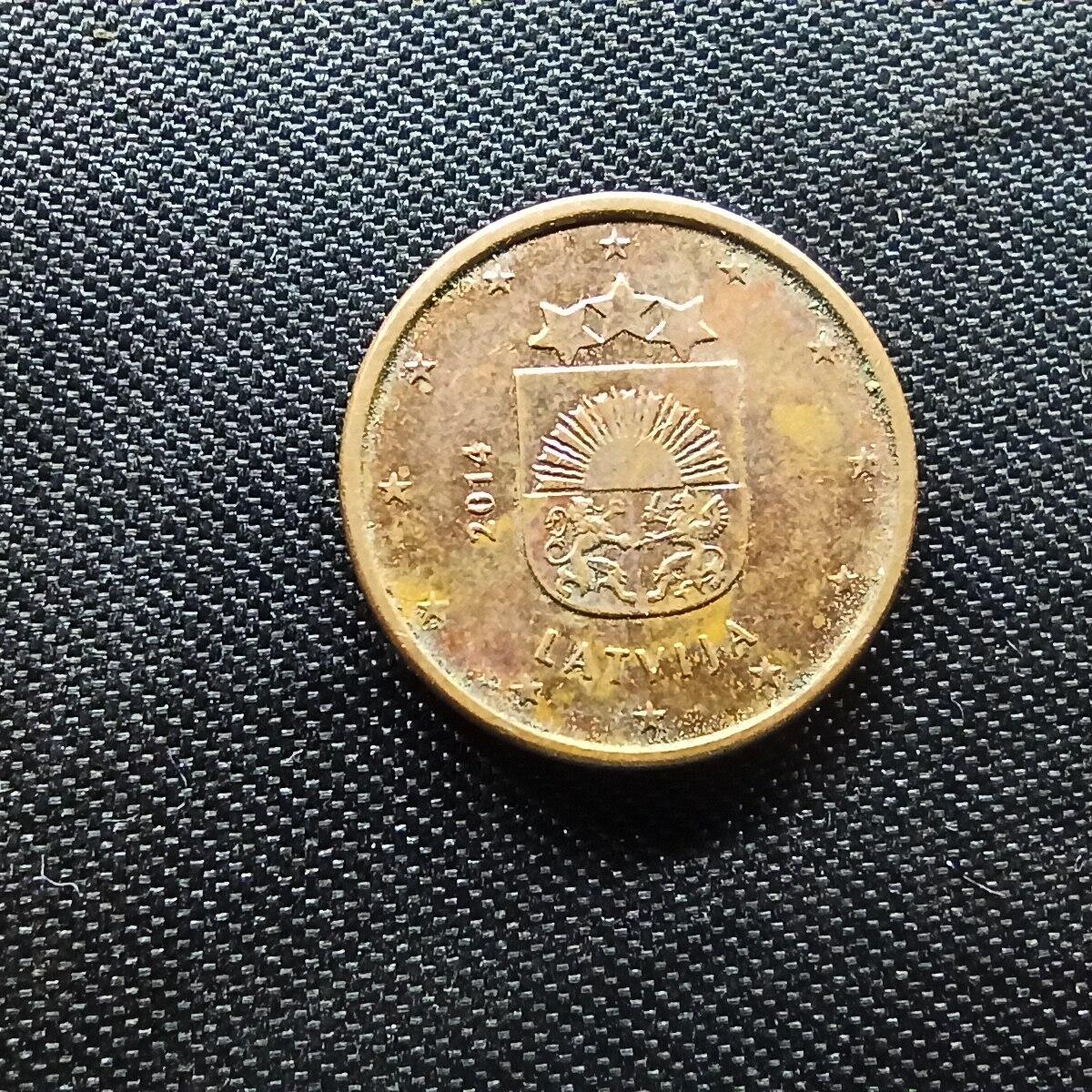 邮泉阁限时拍卖第七场 欧元硬币专场 拉脱维亚2014年1欧分
