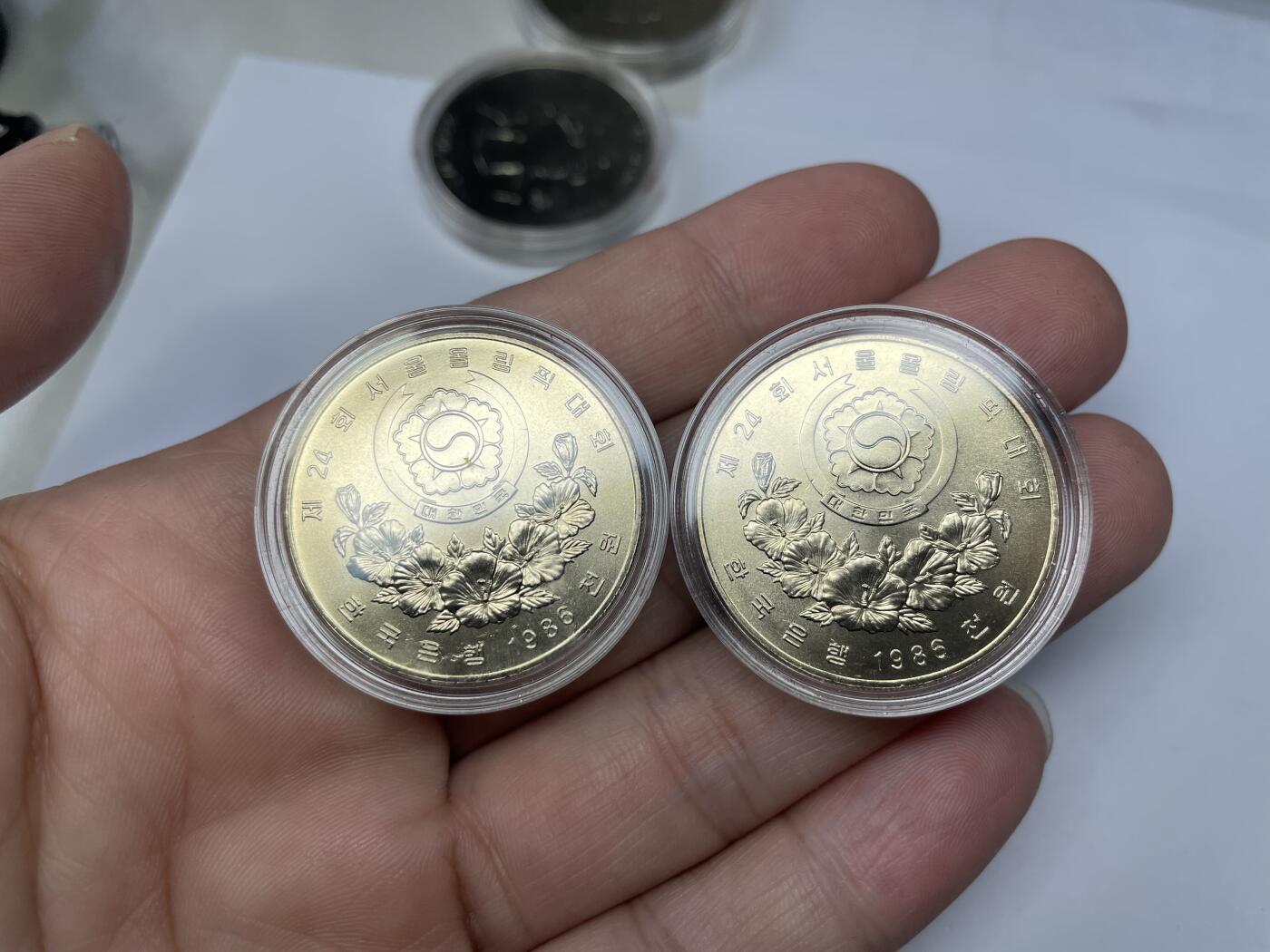 2024年集古藏今外币拍卖第七期-第7场—（总第67拍）为庆祝粉丝即将破百，精选小部分拍品 韩国1986年奥运会四枚