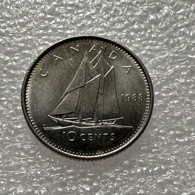 🌹外币初藏🌹🐯第27场 每周二四六晚8点 - 加拿大1988年十分