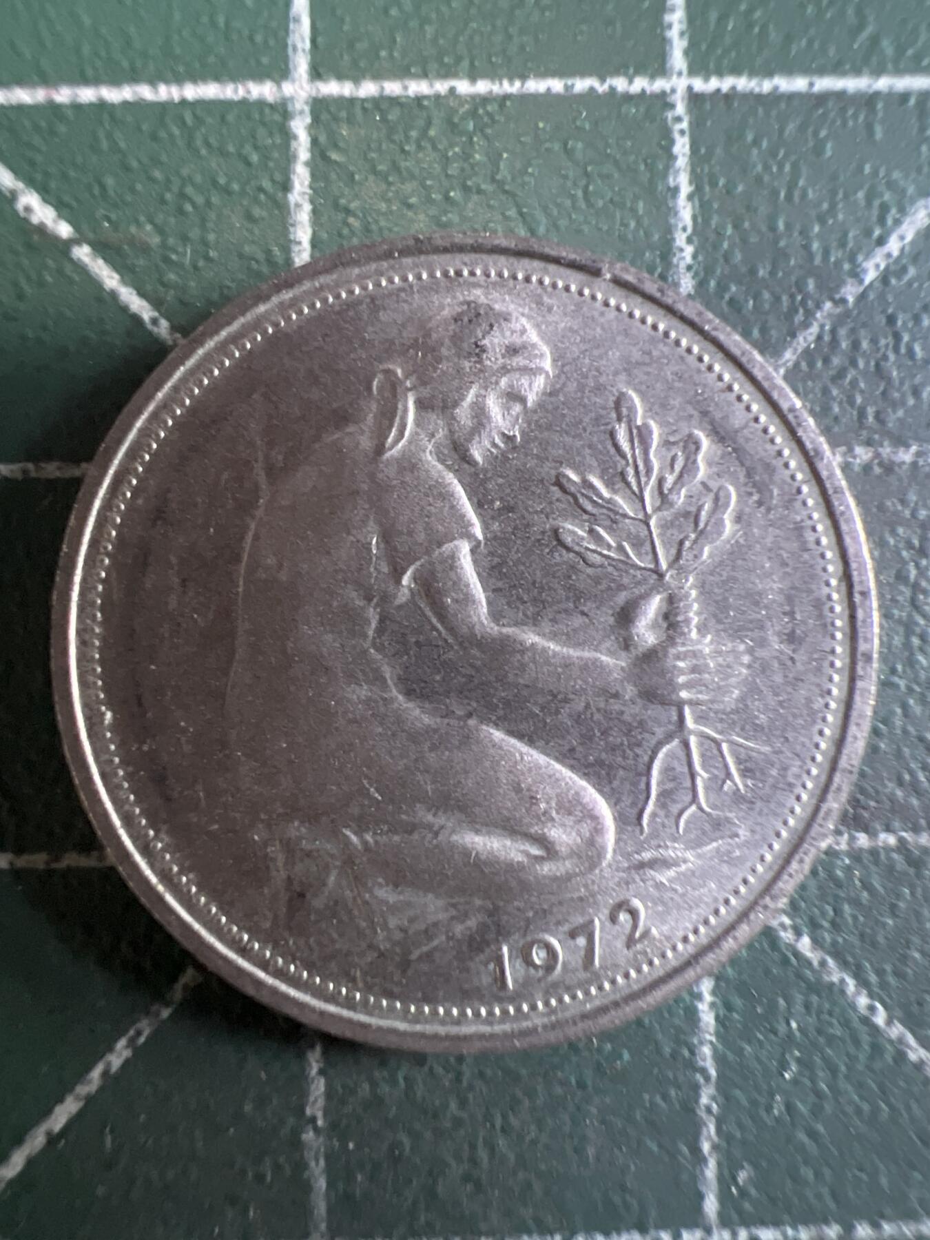 第644期 硬币专场 （无押金，捡漏，全场50包邮，偏远地区除外，接收代拍业务，本店十天发一次货） 德国50分 G