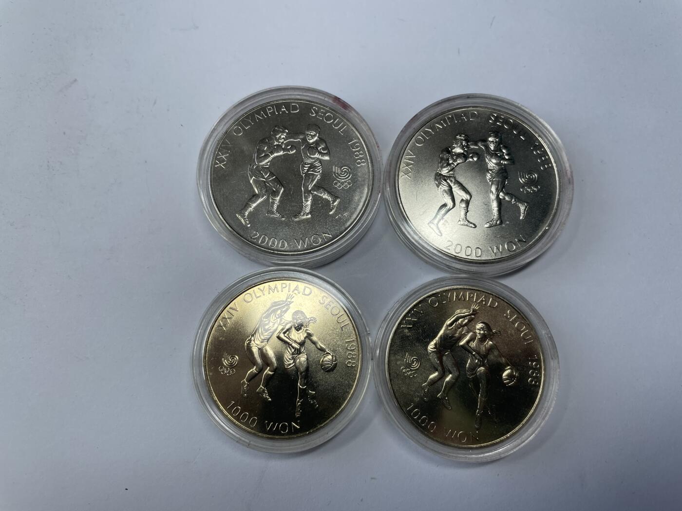2024年集古藏今外币拍卖第七期-第7场—（总第67拍）为庆祝粉丝即将破百，精选小部分拍品 韩国1986年奥运会四枚