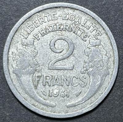 神仙姐姐散币好品专场第四十四期（无佣金满邮自动发出 - 1941年 法国2法郎