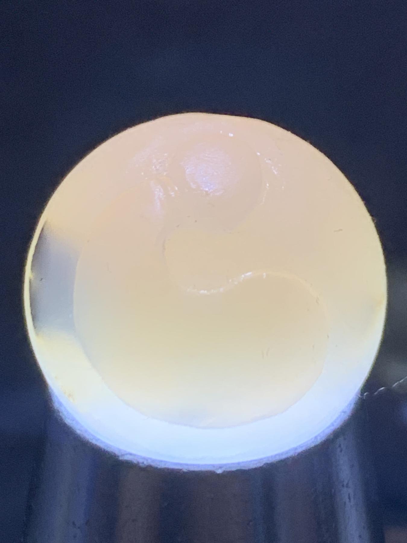 精美高玉化亚光海洋玉髓手工俏色巧雕一心向佛随形圆珠一个！，，